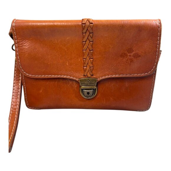 Patricia Nash British Tan Leather Bianco Crossbody Organizer Shoulder Handbag SE - Picture 12 of 16